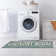 Non-Slip Rubberback Blue Laundry Room Runner Rug