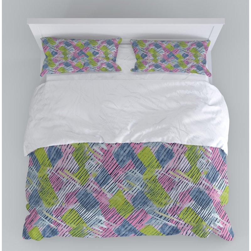 Abstract Duvet Cover, Twin Duvet Cover + 1 Queen Sham