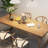 Burlywood Rectangular Solid Wood Dining Table-34462303