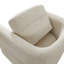 Fauteuil demi-tonneau rembourré et pivotant-763510048