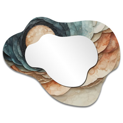 Eclipse Moon Spiral Of Infinity I - Moon Cloud Decorative Wall Mirror, Printed On Metal