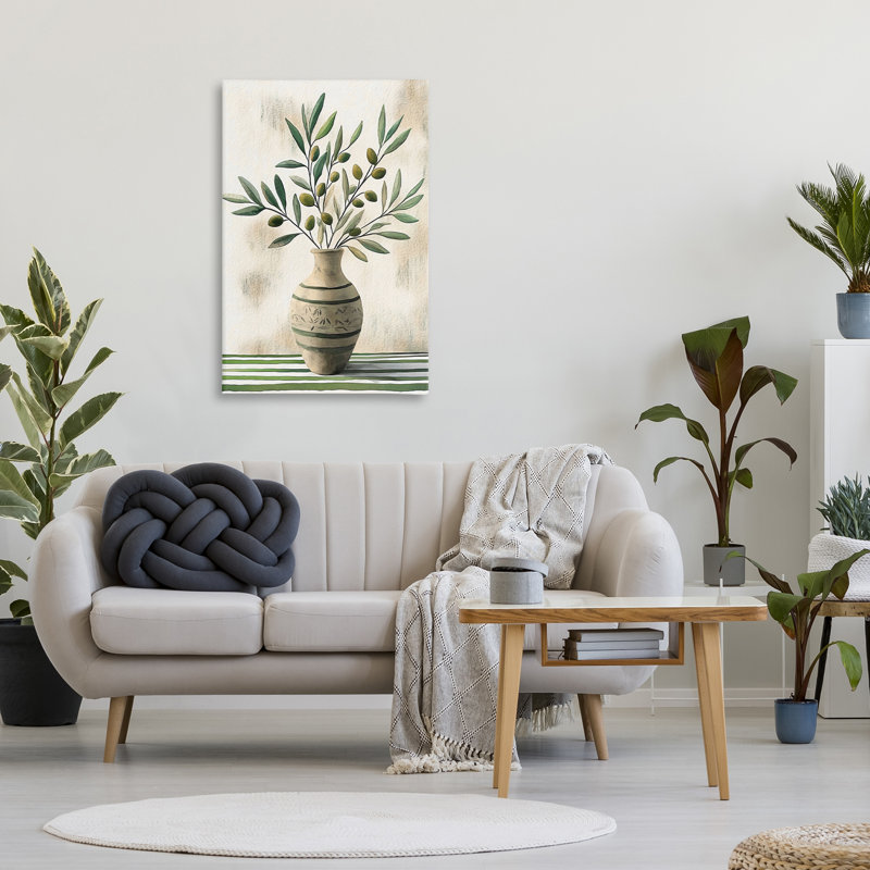 Vase de toile Olive Branches, design par Creative Studio, 36 x 24