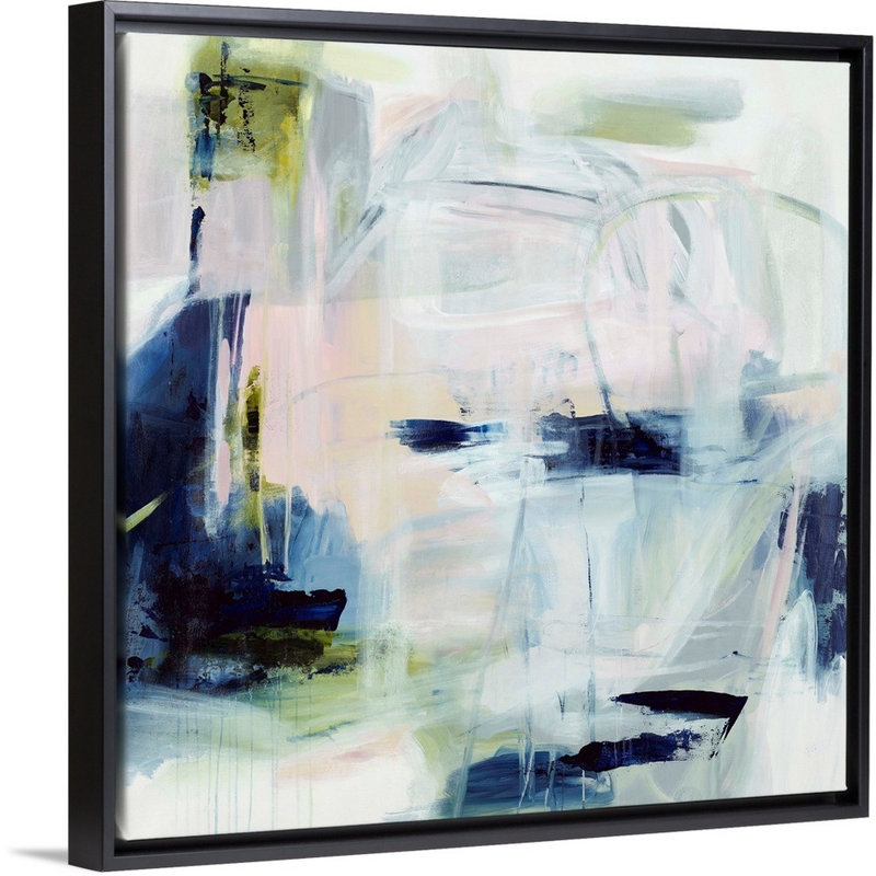 «Over Over by the Moon» par Jodi Maas - reproduction d'art sur toile, H 32 po x l 32 po x P 1,75 po, Cadre flottant noir