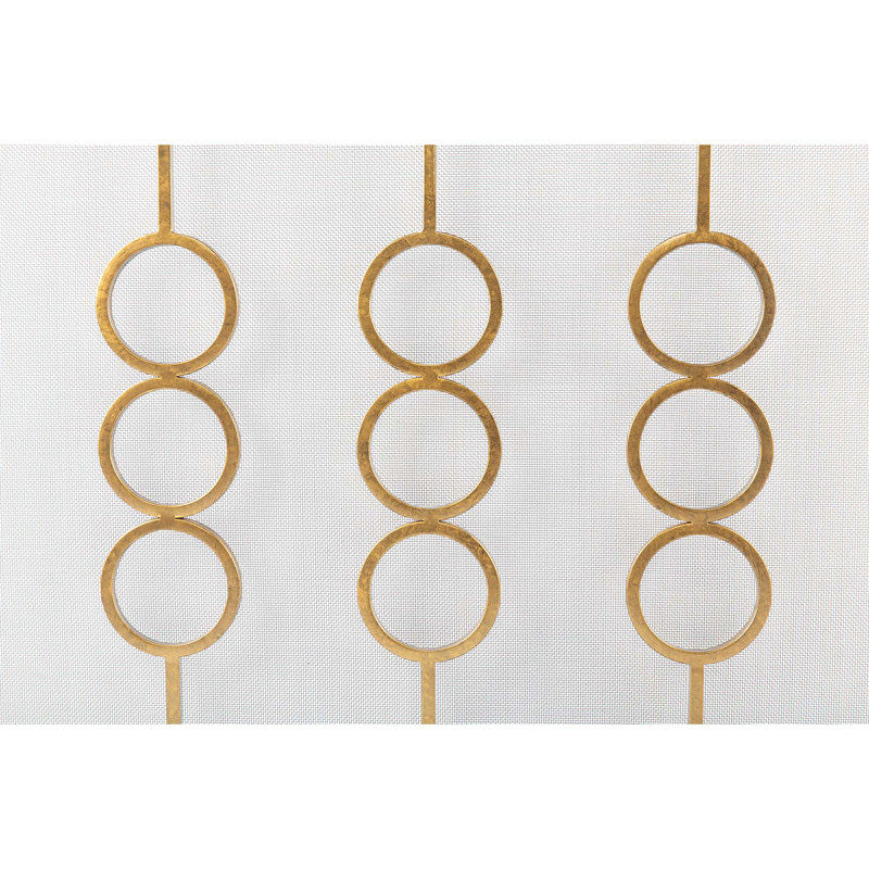 Ringlet Iron Fireplace Screen, Royal Gold