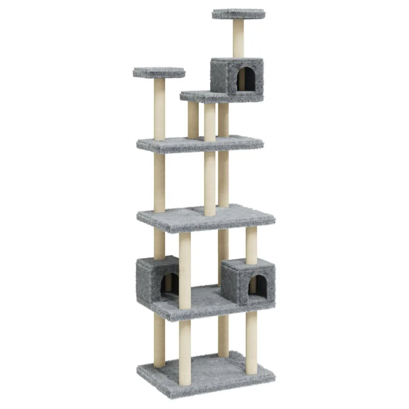 Senita 188cm H Cat Tree, Light Grey