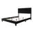 QUEEN SIZE UPHOLSTERED BED IN BLACK VELVET-496706058-496706056