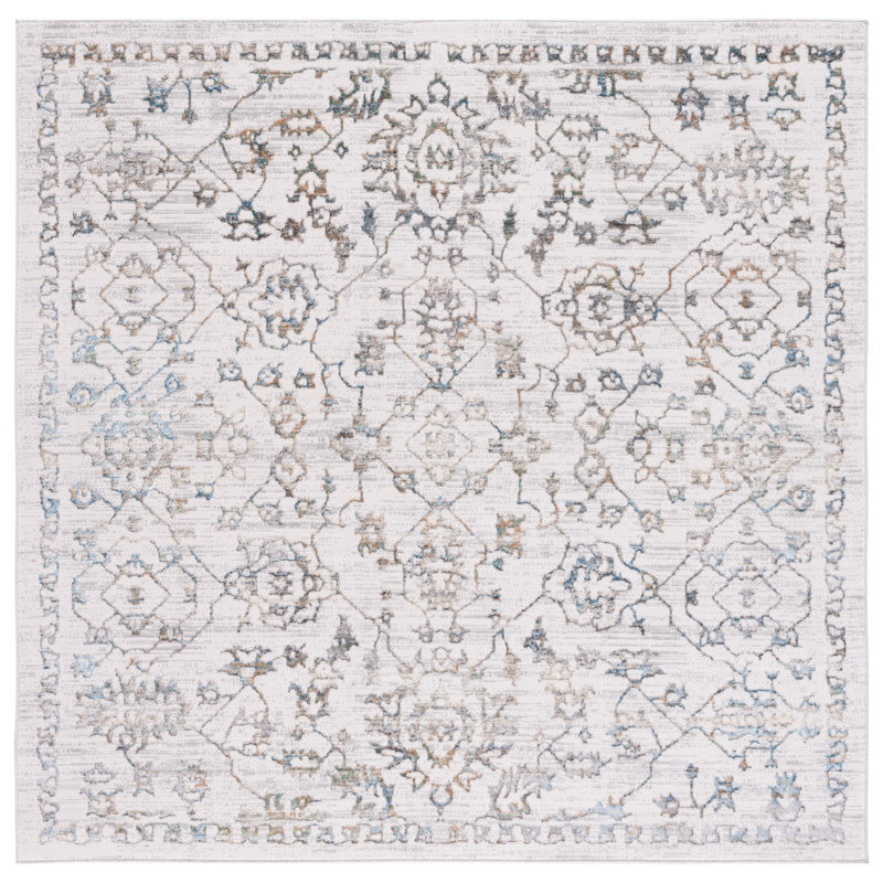 Caben Air Performance Oriental Rug, Square 6'7"