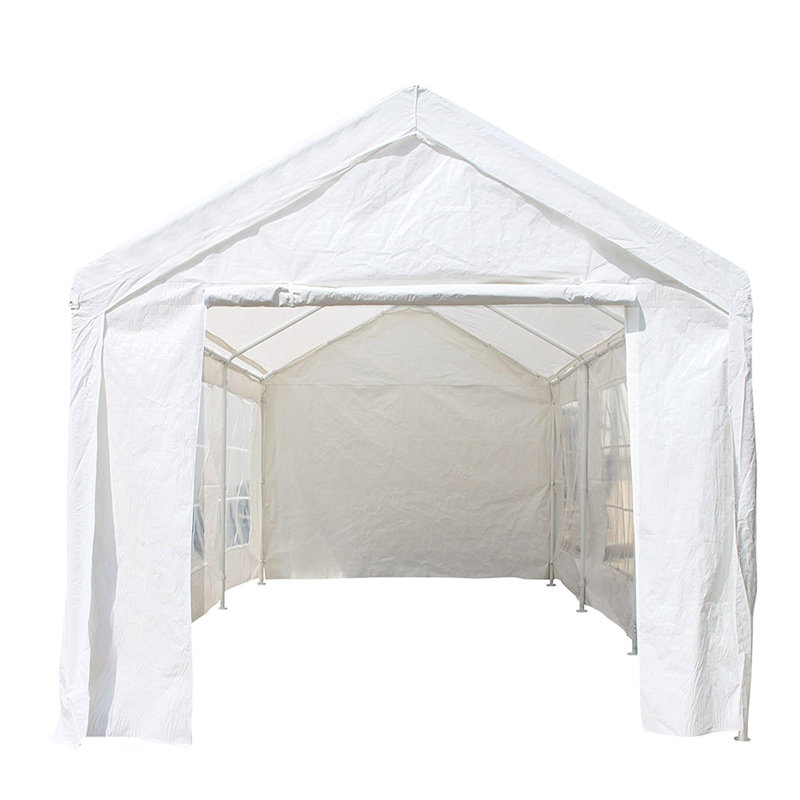 White 10x20 FT Outdoor Canopy Tent with Sidewalls and Windows