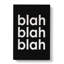Blah Blah Blah Black Cracked - Wrapped Canvas Print-61878758