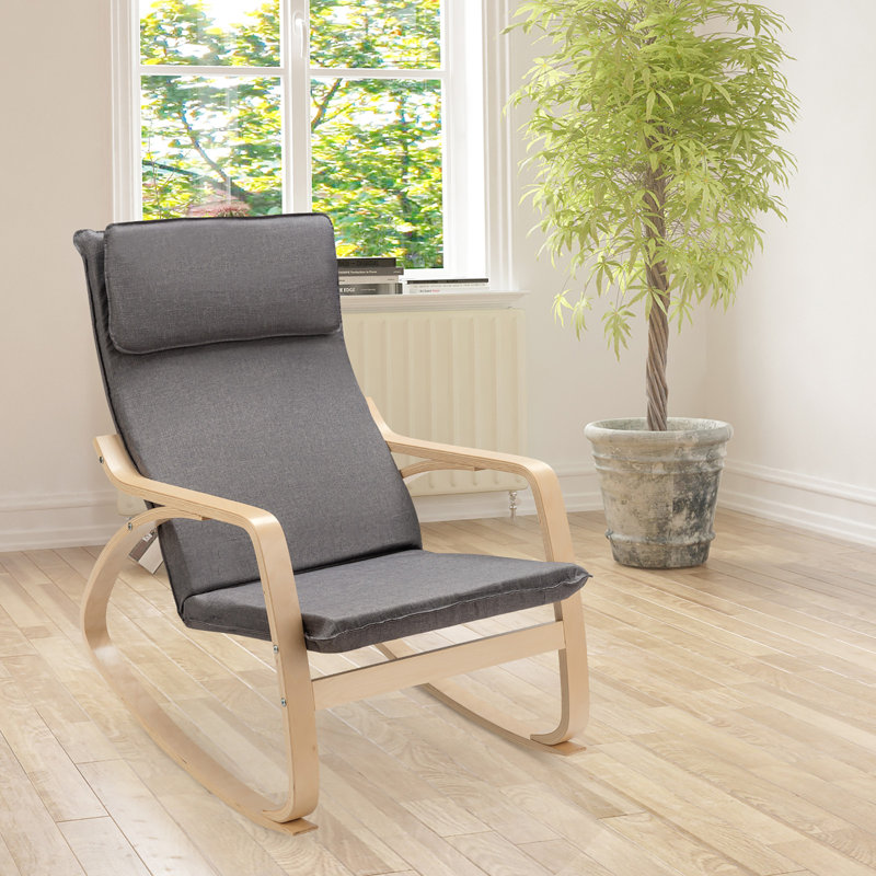 Chaise berçante Statham, Gris