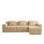 Canapé modulaire en L à 3 places avec siège profond, canapé modulaire Cloud avec coussins décoratifs et repose-pieds mobile, idéal pour les réunions de famille-1848674426