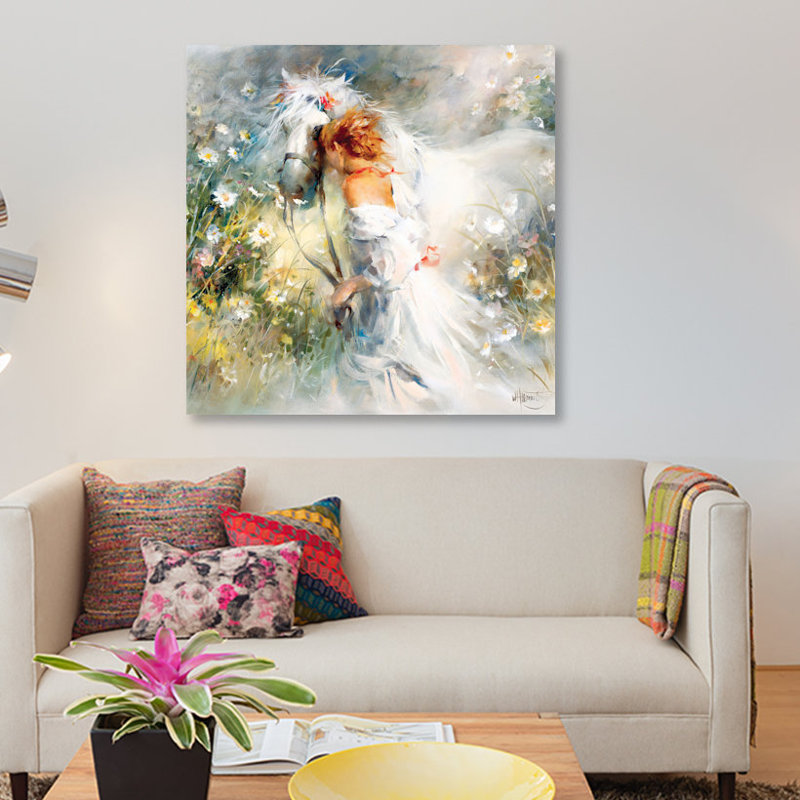 « white rêve », impression sur toile, H 18 po x l 18 po x P 1,5 po, Pas de tapis, Papier d'art encadré noir