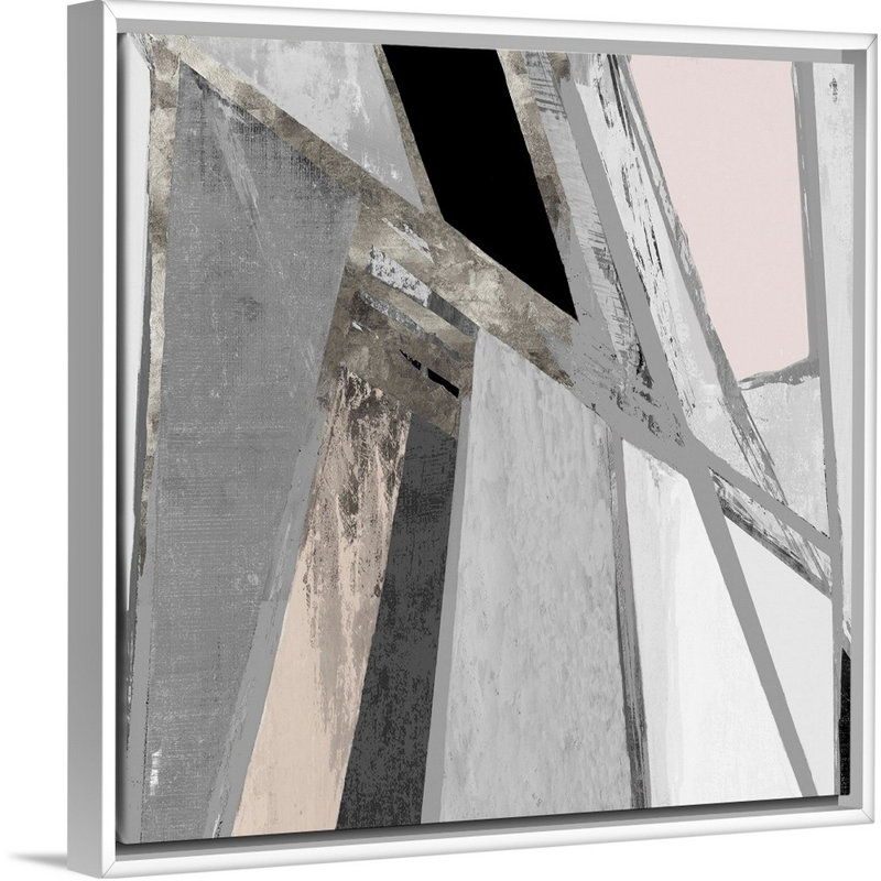 Paradoxe I, reproduction d’art sur toile, Cadre blanc, H 14 po x l 14 po x P 1,75 po