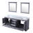 Dukes 80 in. W x 22 in. D White Double Bath Vanity, and 30 in. Mirrors-66637727-112872591