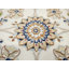 Tapis crème en laine noué à la main 8 pi 8 po x 12 pi 2 po Indo-nain
