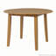 Table de salle à manger extensible ronde pour 2 à 4 personnes, table de salle à manger pliante en bois avec taille réglable, conception peu encombrante pour les petits appartements et les salles à manger-1227495326
