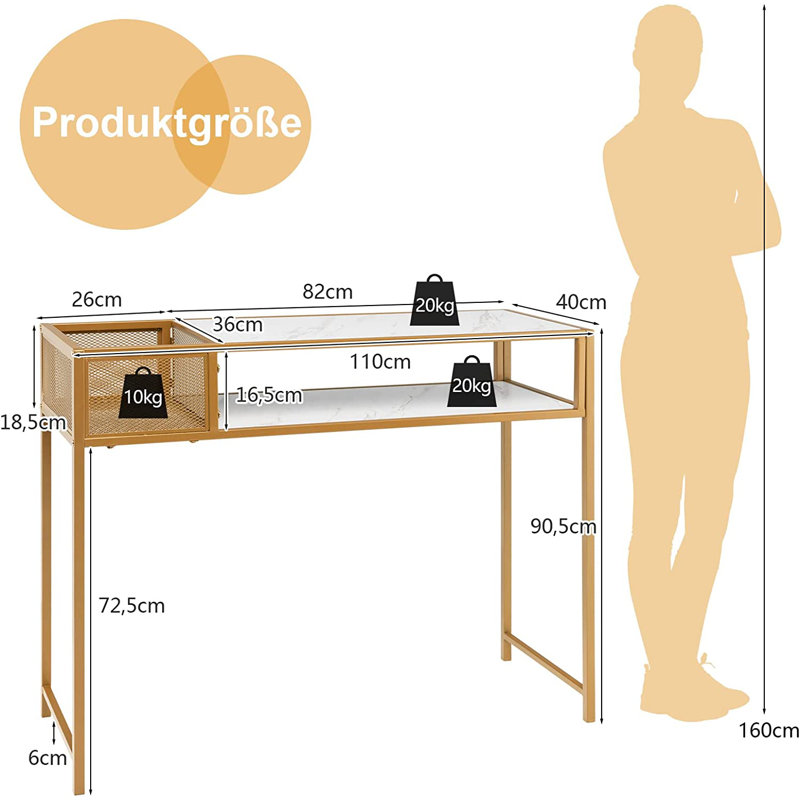 Tarbes 110cm Console Table