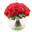 Arrangement réaliste de roses artificielles dans un vase-1649420494