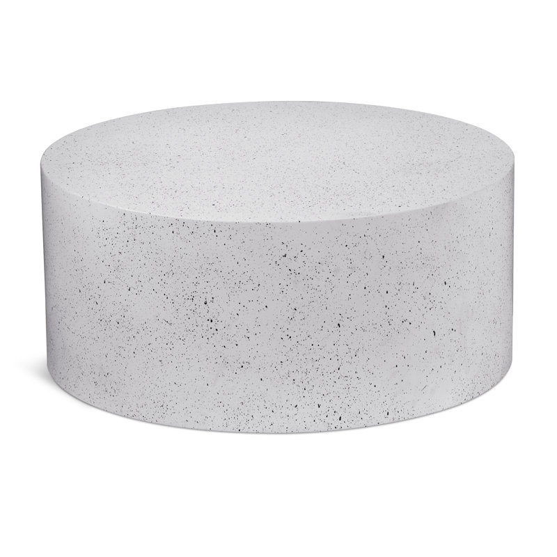 Kirsey Single Coffee Table, Terrazo White