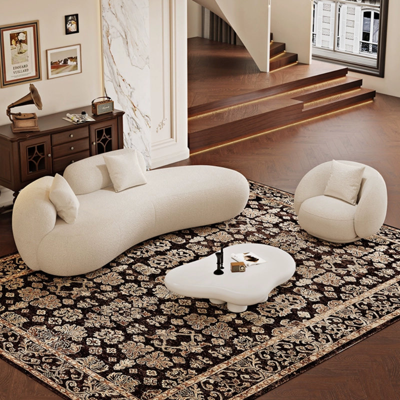 French style sofa tea table combination
