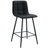 Black Metal Leg Bar Chair Of Two, Checkered Design, Bars, Living Spaces Two - Piece , Ergonomic Seat, Cross Brace Reinforcement-1680463124