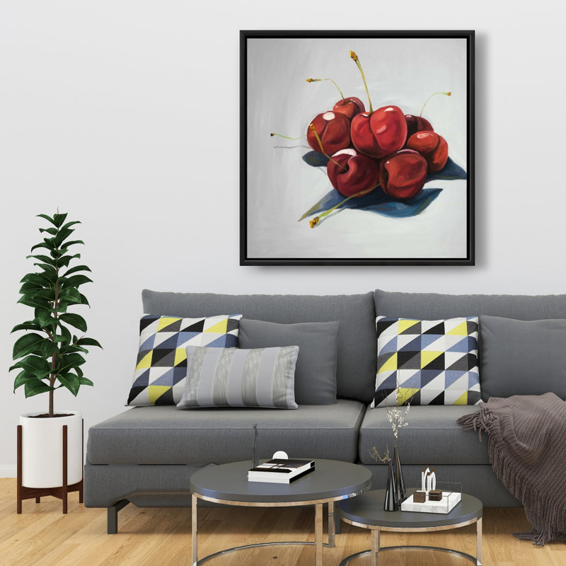 «Pile Of Cherries» sur toile, 36"H x 36"W