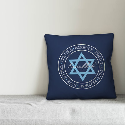  Circle Words Throw Pillow Cover