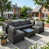 Black Rattan Dark Gray