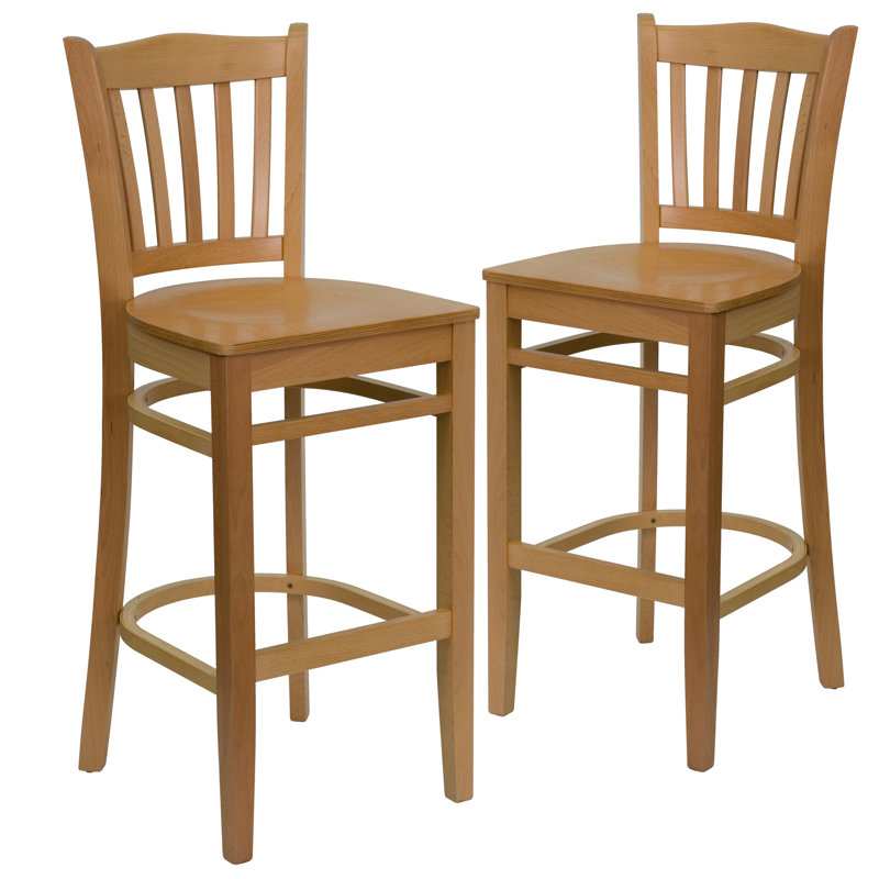 Loughran Solid Wood Counter Stool, Natural