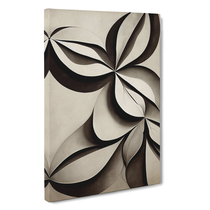 XC1022-1735X Creative Leaves Art Abstract - Wrapped Canvas Print, 50cm H x 35cm W x 3cm D