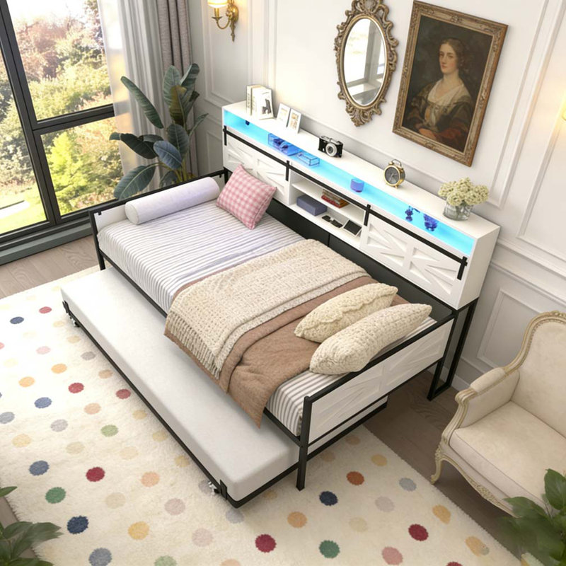 Lit de jour simple avec couchette