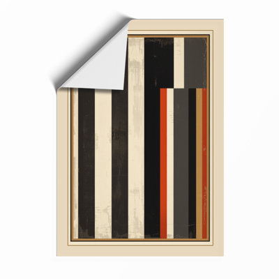 Striped Composition Geometric - Print