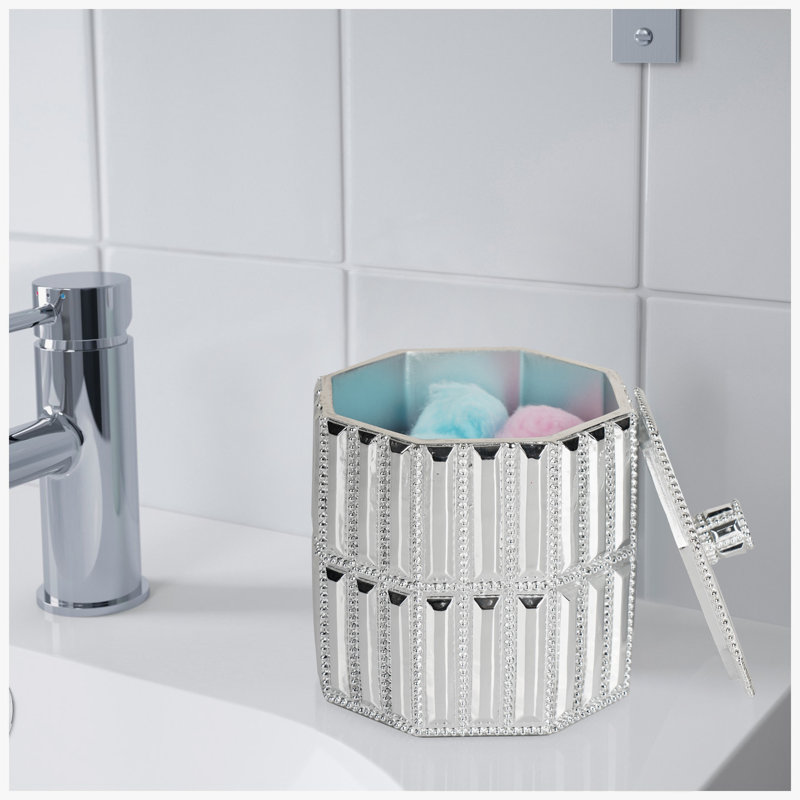 Contenant en coton Glitz, Chrome
