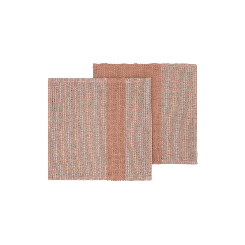 Ensemble de serviettes en coton biologique Gano, Colombe du deuil / bois de cèdre