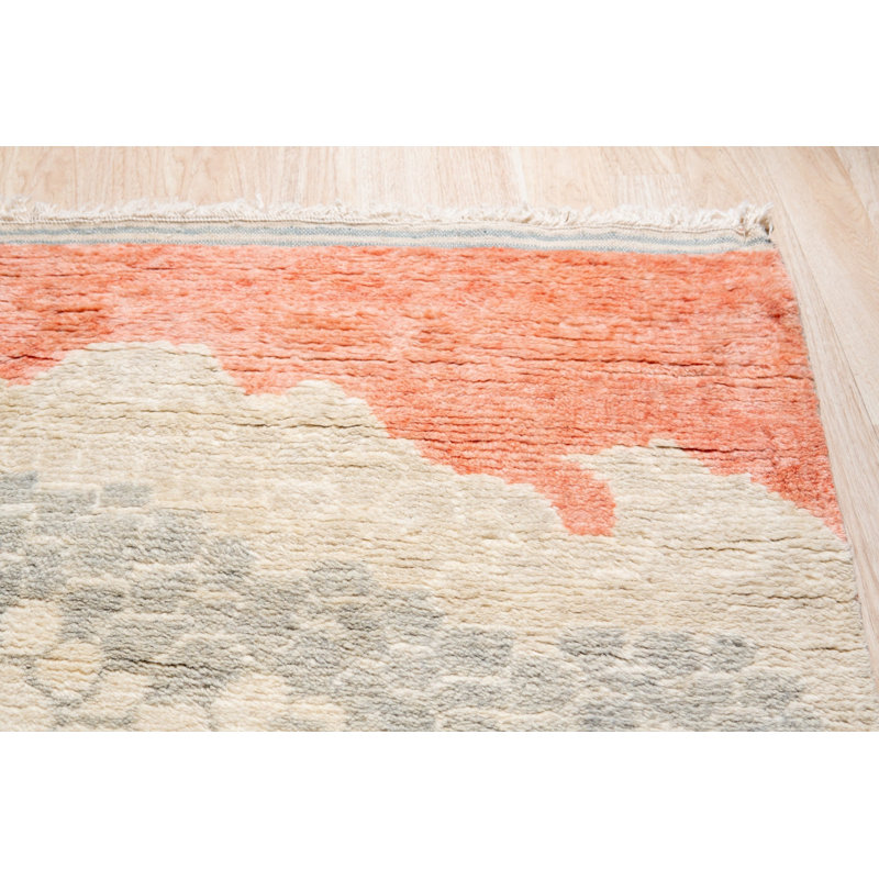 Tapis marocain contemporain vibrant, 5' x 8'
