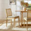Chaise en bois et rotin Ovard