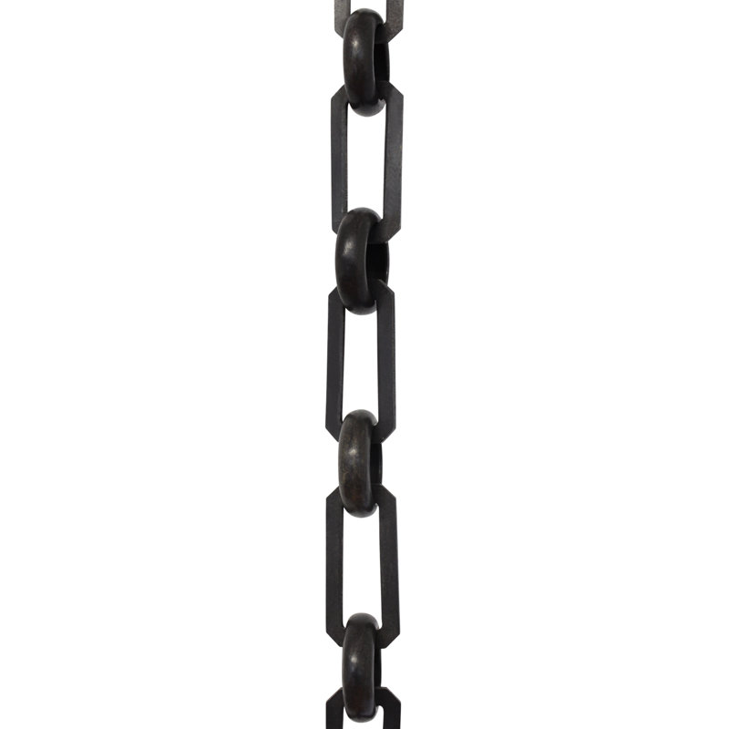 Decorative Rectangle Chandelier Chain or Chain Break (3 Feet), Oil Bronzed Black, 36”H x 0.71”W x 0.08”D