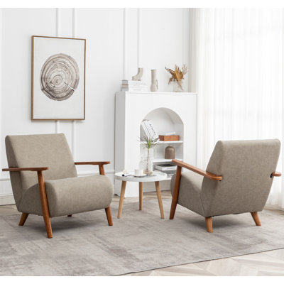Ensemble de 2 fauteuils rembourrés Andablo