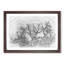 Bird in a Winter Tree in Abstract - Picture Frame Graphic Art Print-55685957-55685954