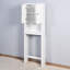 Étagère de salle de bain pour salle de bain - Élégante, tablette réglable, blanc, unité de rangement 23,67 x 7,82 x 67,95