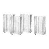 Fortessa Mahalo Glass, 13.5 Ounce Iced Beverage (Set of 4), Clear