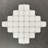 Diamond With Dot Marble Mosaic Tile-113459201
