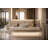 24" x 13.8" Bone Concrete Oval Vessel Bathroom Sink-97549056