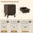 Donati 15"W Fluted Nightstand with 2 Drawers-1920119620