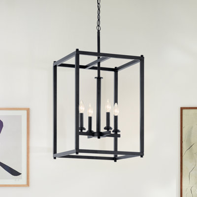 Crosby 4-Light Black Pendant