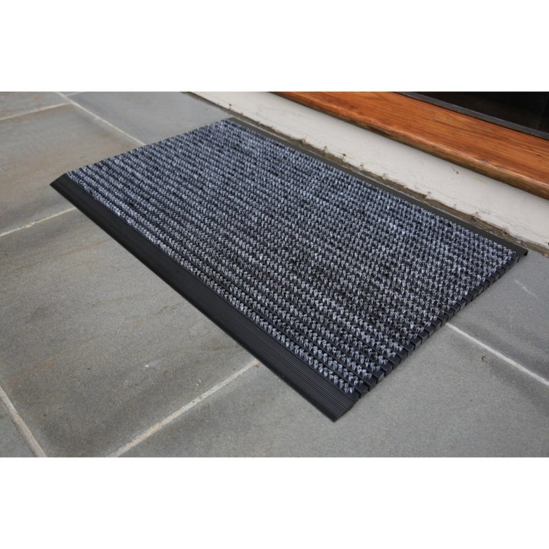 Tapis d'extérieur antidérapant Ultimate, Gris, Rectangle 2 pi x 3 pi