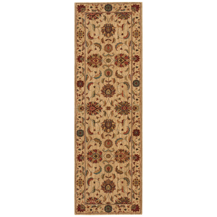 Tapis brun en laine Crownover