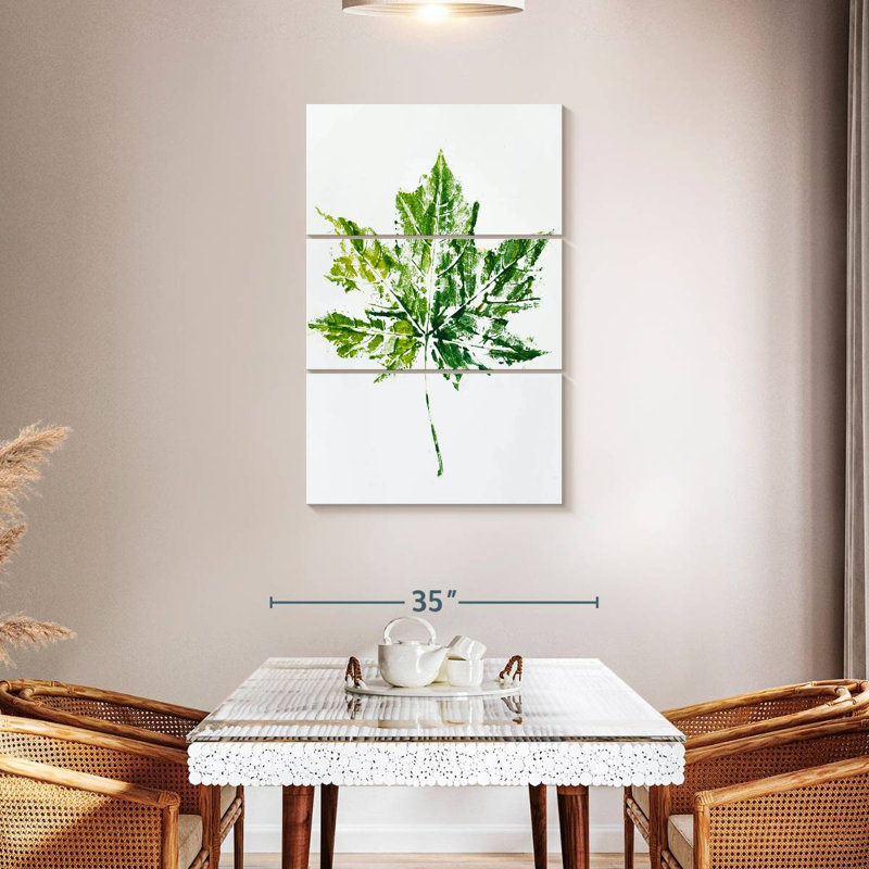 Harnek Abstract Leaf, 45" H x 28" W