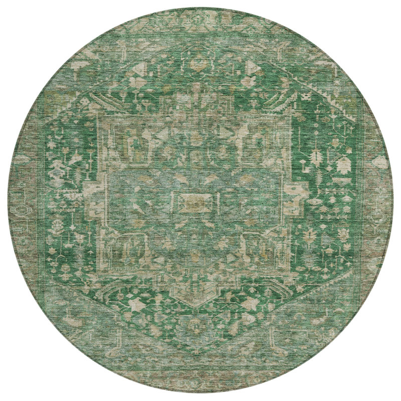 Tapis rond 8 po Emerald