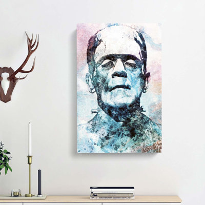 Frankenstein in Abstract - Wrapped Canvas
